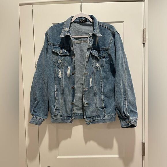 Judy Bridal Oversized Denim Jacket - Picture 3 of 5